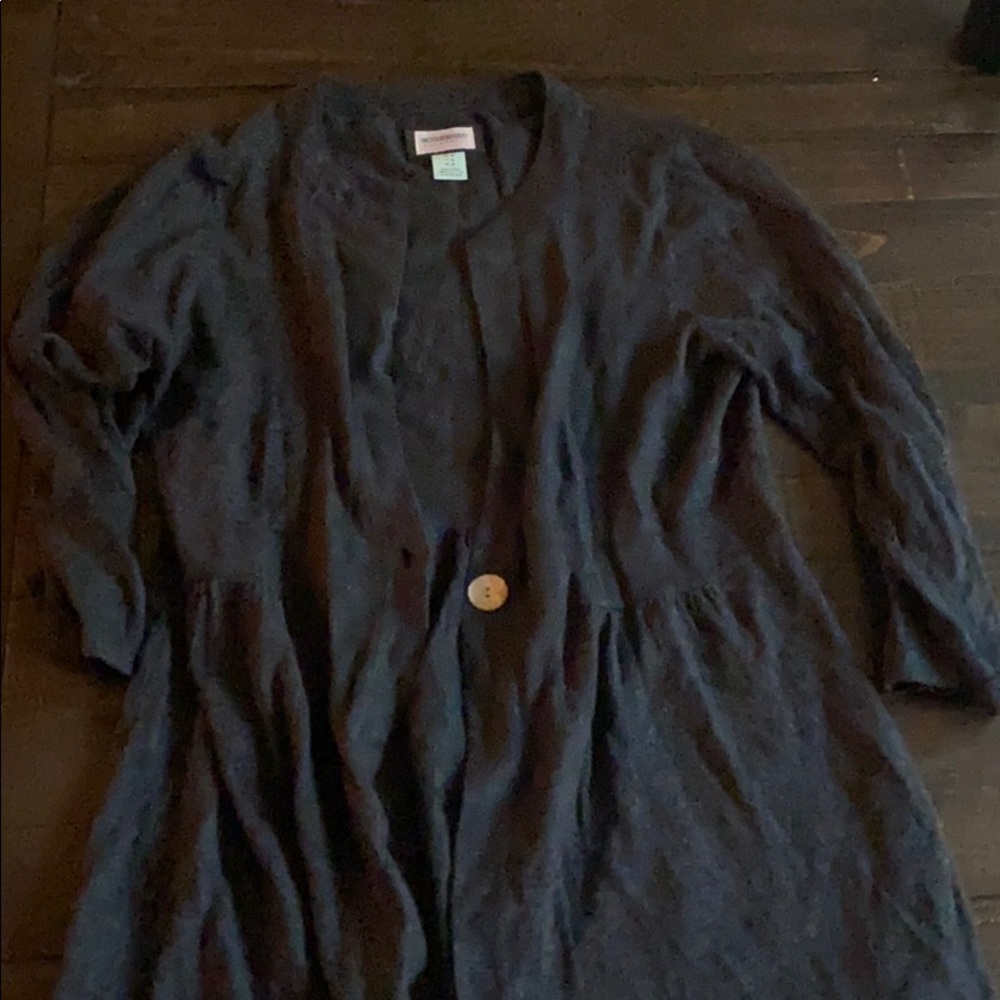Gray maternity cardigan